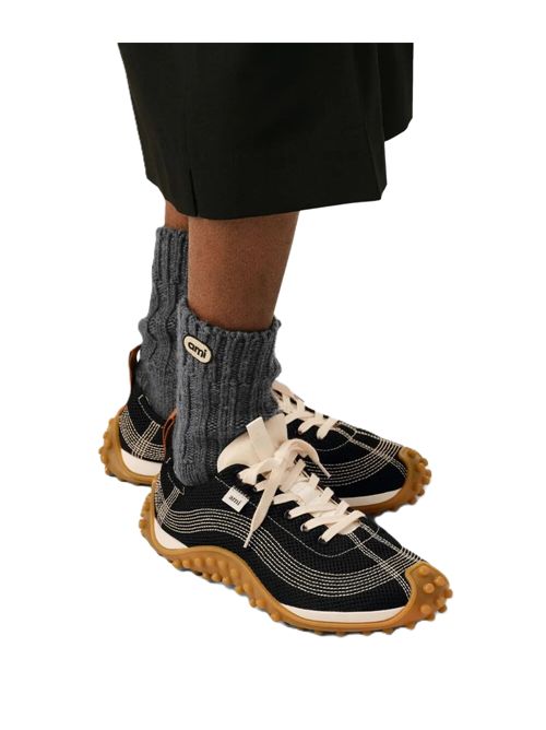 Ami Sneakers Nere E Avorio Mirage Ami Paris | USN505.AW0003044 BLACK/IVORY
